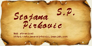 Stojana Pirković vizit kartica